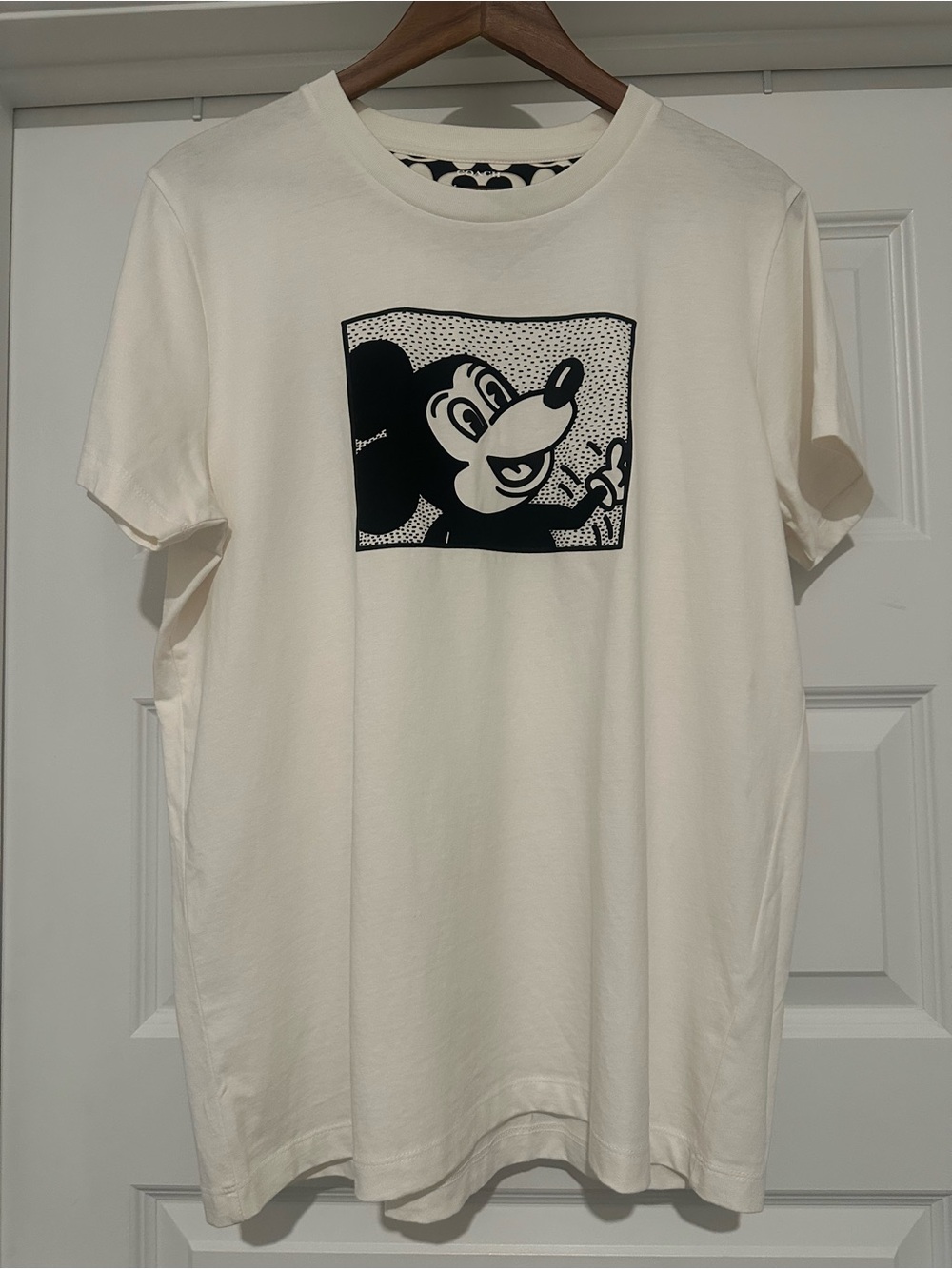 COACH T-Shirt Disney Mickey Mouse x Keith Haring NWOT Never-Worn Size L